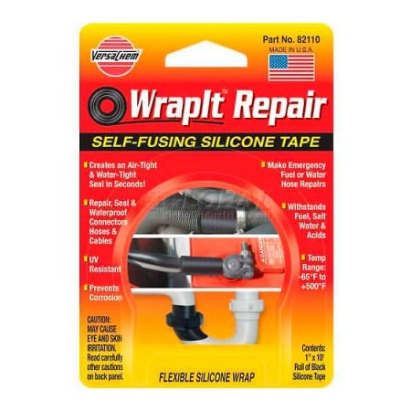 Itw VersaChem WrapIt Repair Self-Fusing Silicone Tape, 82110, 1" x 10' Tape 82110